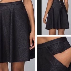 🍋Lululemon athletica black Good to go skirt